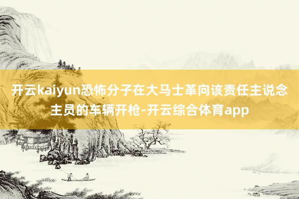 开云kaiyun恐怖分子在大马士革向该责任主说念主员的车辆开枪-开云综合体育app